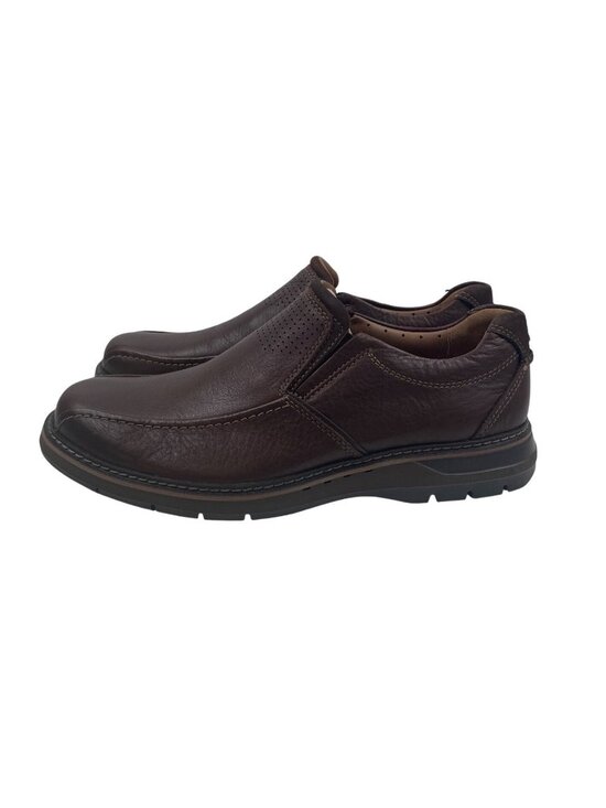 Clarks Brown Mahogany Leather Slip On Comfort Loafers Mens Size 10.5W main image 10